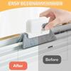 Multi-Purpose Household Window Cleaner Tool for Door Gap Track Cleaning, 2 in 1 Groove Cleaning Tool Window Frame Door Groove Cleaning Brush, Hand held Crevice Cleaner (Grey) view 2
