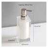 Soap Dispensers Countertop Soap Dispenser Eco-Friendly Resin Lotion Dispensers Pump Bottle Black White Grey 400ml/14oz for Home Hotels soap Dispenser Pump Bathroom Accessories (Color : White) view 2
