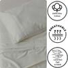 SlumberWell Giza Sheets Queen - Giza Egyptian Cotton Sheets - Sheet for Queen Size Fit Upto 18 Inches Deep Mattress - 4 PCs Giza Cotton Sheet Set - Queen Size Giza Cotton Sheet, Light Grey Solid view 4
