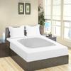 International Sheets 3 Piece Box Spring Cover - 100% Egyptian Cotton, 1000 TC, Wrap Around 4 Sides Bed Skirt for Hotel & Home, Fits Box Springs up to 8 Inch - Queen, Stripe White view 2
