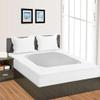 International Sheets 3 Piece Box Spring Cover - 100% Egyptian Cotton, 1000 TC, Wrap Around 4 Sides Bed Skirt for Hotel & Home, Fits Box Springs up to 8 Inch - Queen, Stripe White view 3