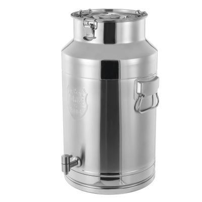 35 Liter 9.24 Gallon Stainless Steel Milk Can Wine Milk bucket Wine Pail Bucket Milk Can Tote Jug with Faucet Sealed Lid Heavy Duty (35L,With Faucet)