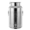 35 Liter 9.24 Gallon Stainless Steel Milk Can Wine Milk bucket Wine Pail Bucket Milk Can Tote Jug with Faucet Sealed Lid Heavy Duty (35L,With Faucet) view 3