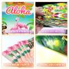 180PCS Hawaiian Aloha Party Supplies Serve 60, Luau Tropical Paper Plates and Napkins Kit for Summer Pool Beach Birthday Party Decorations, Includes Dinner Plates, Dessert Plates, Napkins view 3