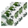ALAZA Palm Leaves Jungle Monstera Tropical Towels Cotton Washcloths Set,Extra Absorbent Fast Drying Face-Cloth Washcloths,Soft Fingertip Towel for Hotel,Spa,Kitchen,12'' x 12'' (6 Pack) view 1