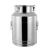 28 Liter 7.4Gallon Stainless Steel Milk Can Wine Milk bucket Wine Pail Bucket Milk Can Tote Jug with Sealed Lid Heavy Duty (28L,Without Faucet) view 3
