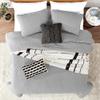 ROARINGWILD California Cal King Size Quilt Bedding Sets with Pillow Shams, Grey Oversized Lightweight Soft Bedspread Coverlet, Quilted Blanket Thin Comforter Bed Cover, 3 Pieces, 118x106 inches view 2