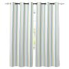 Abstract Stripes Blackout Curtains 84 Inches Long for Bedroom, Thermal Insulated Room Darkening Black Out Window Curtain Panels Grommet Drapes for Living Room, Blue White Modern Geometric Art 84x84 view 1