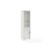 Maykoosh Urban Oasis Wood Classic Home Storage Tall Linen Cabinet in Vintage White, 3 Open Shelves, 1 Drawer, 1 Storage Cabinet, 15" D x 18" W x 67.62" H view 1