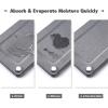 Johamoo Kitchen Sink Caddy Water Absorbing Stone Tray For Sink, Diatomite Bathroom Countertop Tray Organizer, Faucet Stone Drying Mat Coaster Soap Dish Sponge Dispenser Holder (Grey) view 4