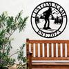 Custom Skiing Metal Wall Signs - Personalized Skiing Metal Wall Art - Skiing Metal Wall Decor - Skier Name Sign - Ski Lover Gift - Skiing Family Name Sign view 2