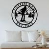 Custom Skiing Metal Wall Signs - Personalized Skiing Metal Wall Art - Skiing Metal Wall Decor - Skier Name Sign - Ski Lover Gift - Skiing Family Name Sign view 3