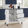 Maykoosh Kitchen Island Cart with Granite Top, Storage Island, Mobile Kitchen Island, Modern Kitchen Furniture view 3