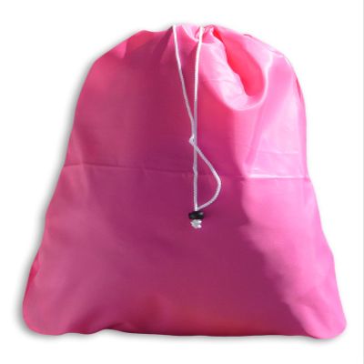 eco2go Fluorescent Pink Travel Laundry Bag, Drawstring, Lock Closure