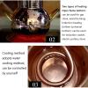 oiakus 2L Alembic Still, Copper Moonshine Still, Home Brew Wine Making Kit with Cooling Pipe, Home Brewing Kit for DIY Whiskey, Moonshine, Essential Oils, Hydrosols view 4