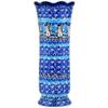 Polmedia Polish Pottery Vase UNIKAT - Snowmen Circle Pattern Handmade in Boleslawiec Poland by Ceramika Artystyczna + Certificate of Authenticity view 3