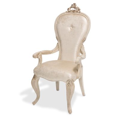 MICHAEL AMINI Platine de Royale Velvet Dining Chair - Set of 2 - Champagne Ivory