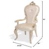 MICHAEL AMINI Platine de Royale Velvet Dining Chair - Set of 2 - Champagne Ivory view 2
