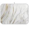 Marble Dish Drying Mat for Kitchen Counter White Golden Marble Gary Grey Drying Mats Super Absorbent Reversible Microfiber Kitchen Countertop Protector Dishes Pad Medium 16x18 inch view 1