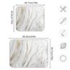 Marble Dish Drying Mat for Kitchen Counter White Golden Marble Gary Grey Drying Mats Super Absorbent Reversible Microfiber Kitchen Countertop Protector Dishes Pad Medium 16x18 inch view 3