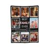 Custom Blanket with Photos Customized Blanket Personalized Flannel Throw Blankets for Adult Kid Birthday Christmas Halloween Fathers Mothers Valentines Day Gift (8 Photos), Best Family Ever, W50"xL70" view 2