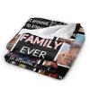 Custom Blanket with Photos Customized Blanket Personalized Flannel Throw Blankets for Adult Kid Birthday Christmas Halloween Fathers Mothers Valentines Day Gift (8 Photos), Best Family Ever, W50"xL70" view 4