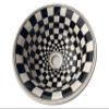 Checkered Sink, Bathroom Vessel Sink, Black & White Ceramic Countertop Basin, Bathroom Vanity, Farmhouse Sink, Mountain House, Master Bath view 3