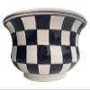 Checkered Sink, Bathroom Vessel Sink, Black & White Ceramic Countertop Basin, Bathroom Vanity, Farmhouse Sink, Mountain House, Master Bath view 4