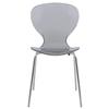 Maykoosh Modern Transparent Side Chairs - Set of 4 - Boho Dining Room Accent Furniture view 2