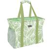BALEINE Extra Large Utility Tote Bag with Reinforced Wire Frame, Reusable Grocery Bag for Shopping, Picnic (Antique Foliage, 16.5''x14''x10'') view 1