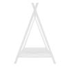 SECOLI Metal Twin Bed Frame House Bed Tent Bed Frame Twin Size Metal Floor Play House Bed with Slat, No Box Spring Needed White view 3