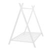 SECOLI Metal Twin Bed Frame House Bed Tent Bed Frame Twin Size Metal Floor Play House Bed with Slat, No Box Spring Needed White view 4