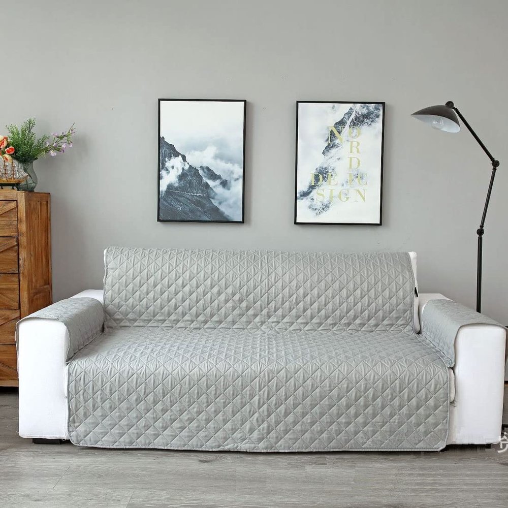 Sofa Covers 3 seater and 2 Seater Reversible Sofa Cover- Quilted Sofa Slipcovers Adjustable Elastic Straps Couch Covers, Waterproof Sofa Protectors From Pets & Kids Recliner Sofa Sets ( Color : #16 ,