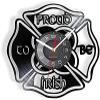 Home Decor Irish Clover Leaf Home Decor Vinyl Record Clock Irish Pride Clock Battery Operated view 1