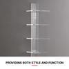 Proman Products WM17261 Mounted Spine Bookshelf,Wall Mounted Shelves, Spine Book Tower Decor, 8" D x 9.5" W x 37" H, Clear Acrylic view 4