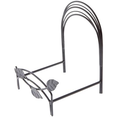 Bard's Black Wrought Iron Bowl or Deep Platter Stand, 8" H x 6" W x 5.5" D (For 9" - 11" Bowls or Deep Platters), Pack of 3