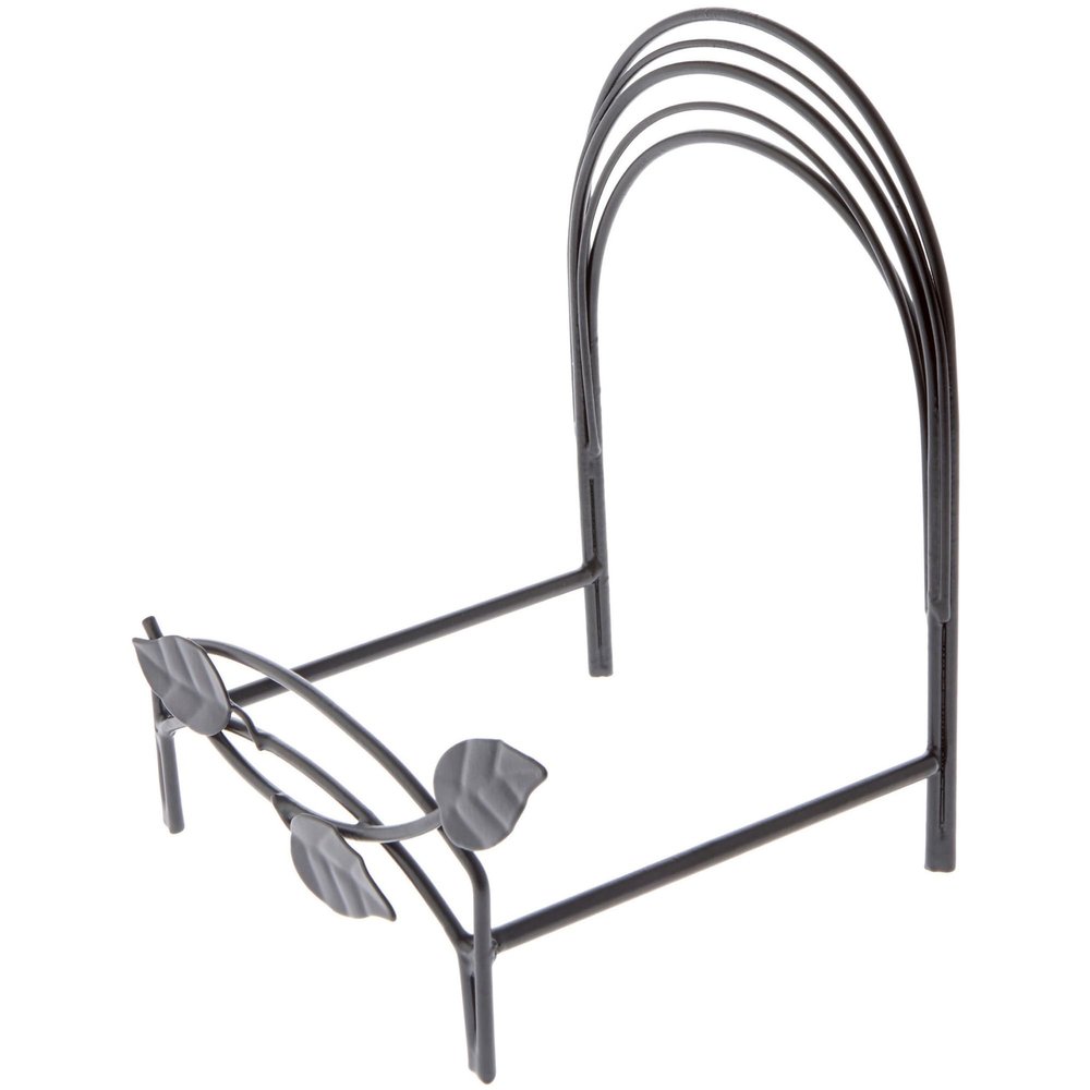 Bard's Black Wrought Iron Bowl or Deep Platter Stand, 8" H x 6" W x 5.5" D (For 9" - 11" Bowls or Deep Platters), Pack of 3
