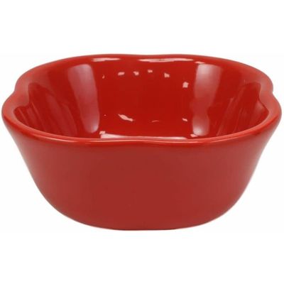 1 Pcs Of Ceramic Red Bell Pepper Vegetable 12oz Bowl Soup Condiments Container