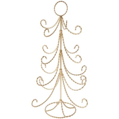 Bard's Gold-Toned Twisted 16 Arm Ornament Display Tree, 24" H x 19" W x 19" D