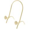 Bard's Brass Metal Easel Stand, Seashell, 5.75" H x 3.75" W x 3" D (For 6" - 9" Plates), Pack of 12 view 1