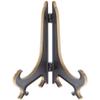 Bard's Hinged Black and Gold Plastic Plate Stand, 5" H x 4" W x 3.5" D (For 5" - 7.5" Plates), Pack of 3 view 2