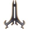 Bard's Hinged Black and Gold Plastic Plate Stand, 5" H x 4" W x 3.5" D (For 5" - 7.5" Plates), Pack of 3 view 3