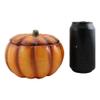 1 Pcs Of Home Kitchen Gourmet Hearty Orange Ceramic Pumpkin Soup Or Dessert Bowl view 4