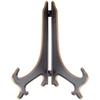 Bard's Hinged Black and Gold Plastic Plate Stand, 9" H x 7" W x 6" D (For 9" - 10.5" Plates) view 1