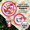 Peanuts Snoopy Fun Times 5-Piece Bamboo Melamine Dinnerware Set For Kids - Red view 4