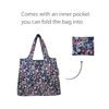 allydrew Foldable Tote Nylon Reusable Grocery Bag (Set of 2), Paisley Motif view 4