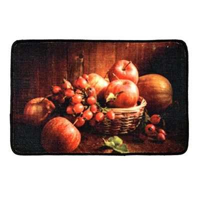 PREMIUS Photo Realistic Fruits Or Veggies Non-Slip Kitchen Mat, Flexible Design, Great for Kitchens, Doorways, Office Kitchens & More! (18x28 Inches, Red Apple)