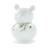 ROHNES Cute Toothpick Holder Ceramic Desktop White Toothpick Holder Dispenser Reusable Dental Floss Cotton Swab Toothpick Box view 1