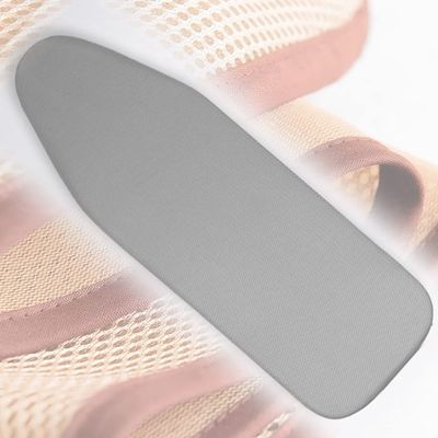 TOCTUS Ironing Board Cover Thick Padding Standard Iron Board Replacement Cover Heat Resistance Ironing Board Covers 3D Three-Dimensional Breathable Fabric(Grey,38x13in(97x33cm))