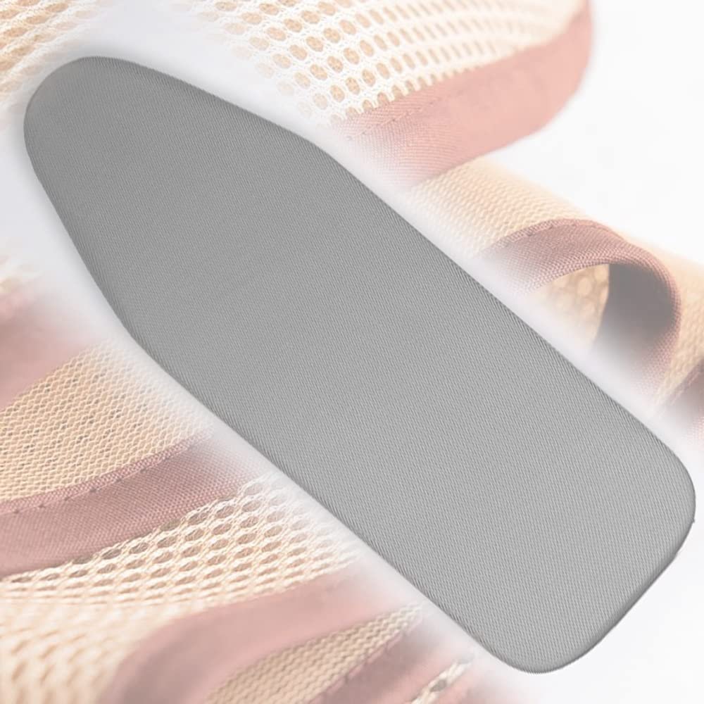 TOCTUS Ironing Board Cover Thick Padding Standard Iron Board Replacement Cover Heat Resistance Ironing Board Covers 3D Three-Dimensional Breathable Fabric(Grey,38x13in(97x33cm))